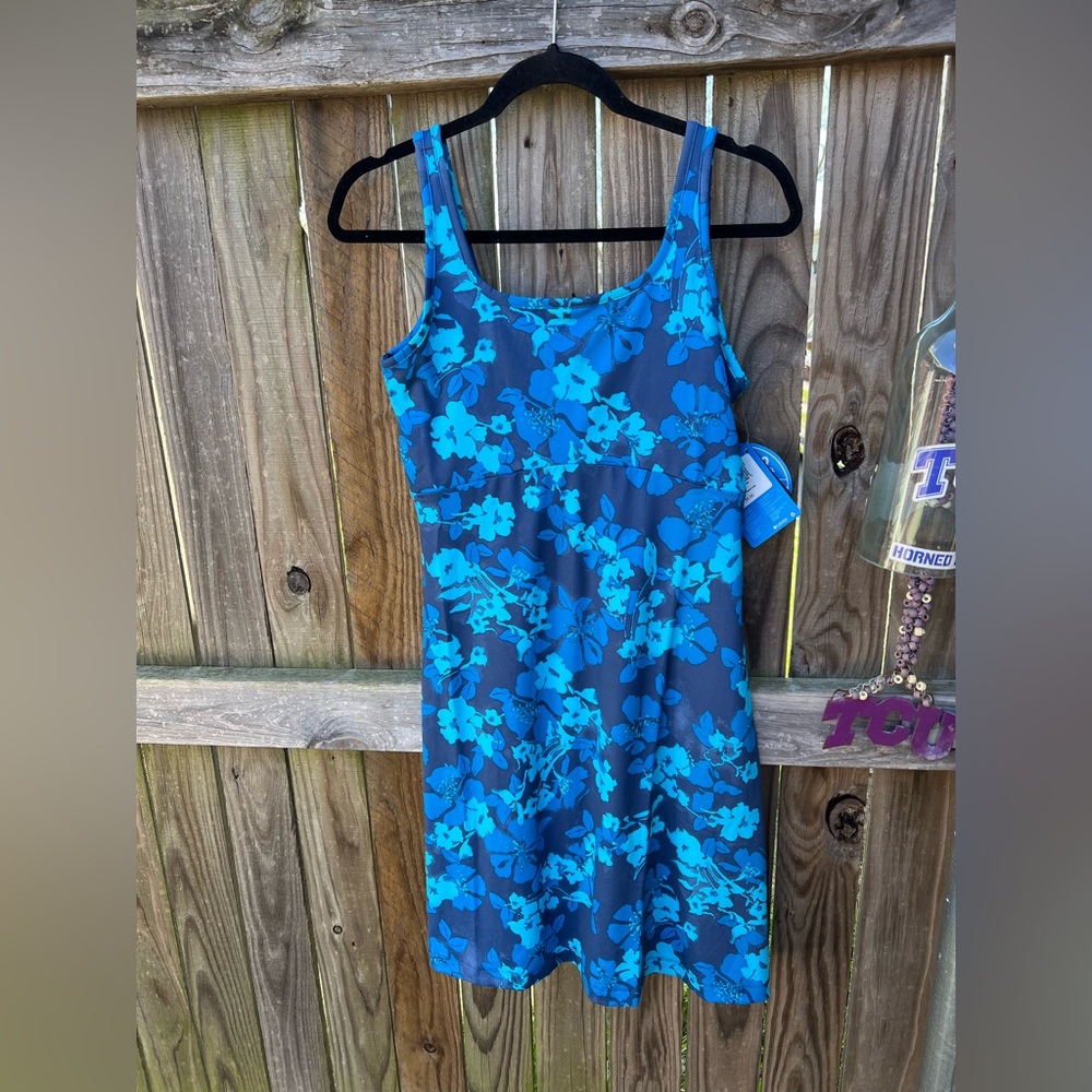 Columbia Blue Floral Tank Mini Dress - Picture 6 of 14